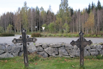 Gravkors på kirkegården