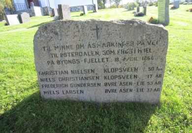 Minnesmerke over ihjelfrosne