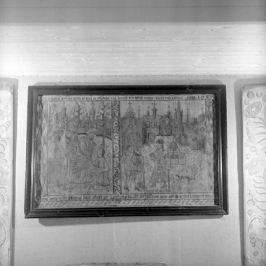 Minnetavle fra Baldishol kirke