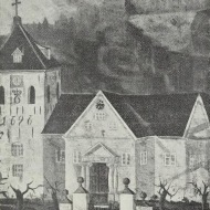 Bragernes gamle kirke ca. 1800