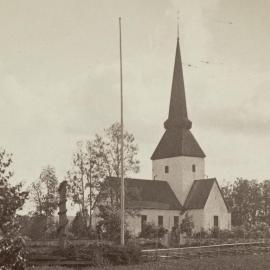 Eidsvoll kirke før brannen i 1883