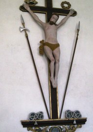 Krusifiks på nordveggen