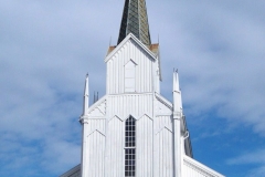 Gjerstad kirke vestfra
