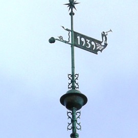 Årstall på vindfløy