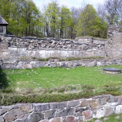 Klostergård og brønn