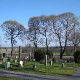 Kirkegården nordvest for kirken