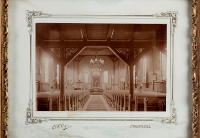 Interiør i Sandefjord gamle kirke