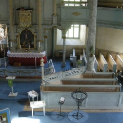 Kirkerommet sett fra galleriet