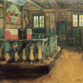 Harriet Backer: Alteret i Uvdal kirke